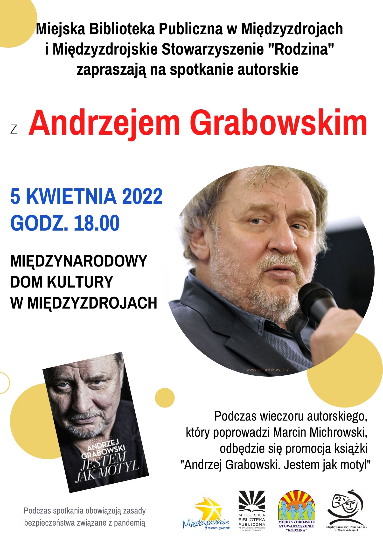 „Jestem jak motyl” – Andrzej Grabowski w Międzyzdrojach 5 kwietnia 2022 r. - zapowiedź