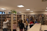 I lekcja biblioteczna w nowej siedzibie biblioteki 20.10.2022 r. 