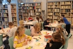 I lekcja biblioteczna w nowej siedzibie biblioteki 20 października 2022 r. 