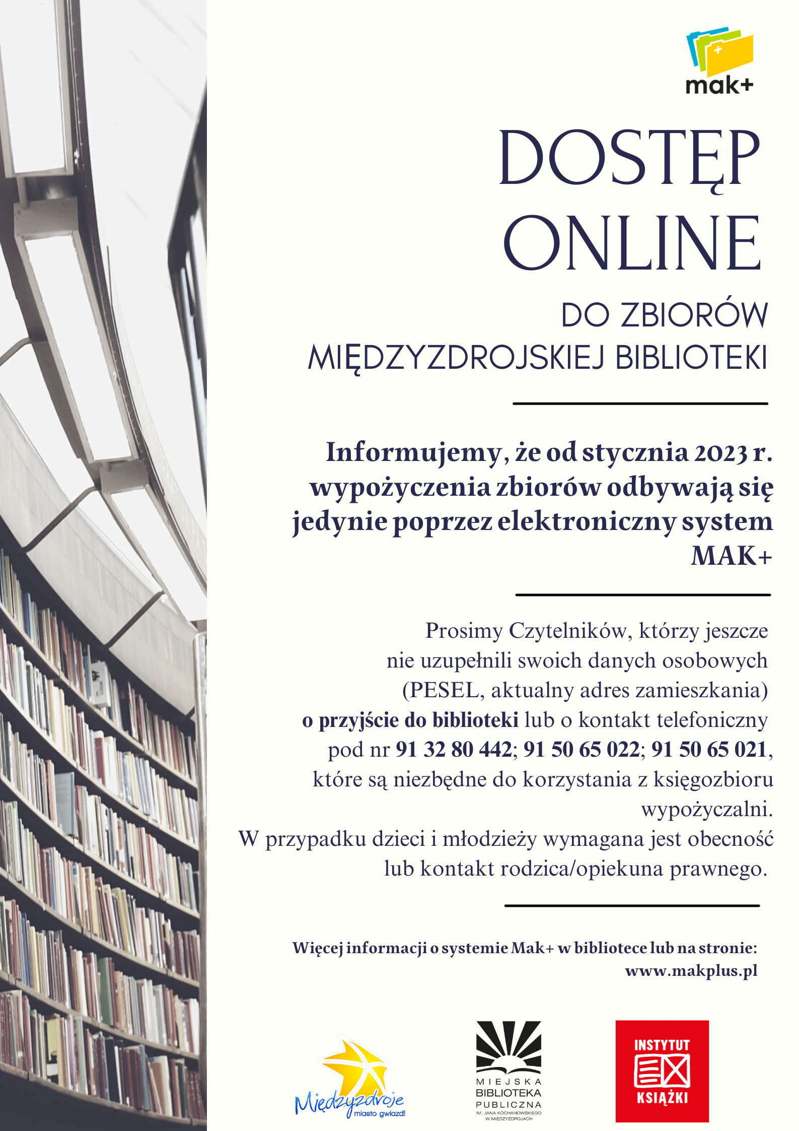 Dostęp on-line do zbiorów międzyzdrojskiej biblioteki